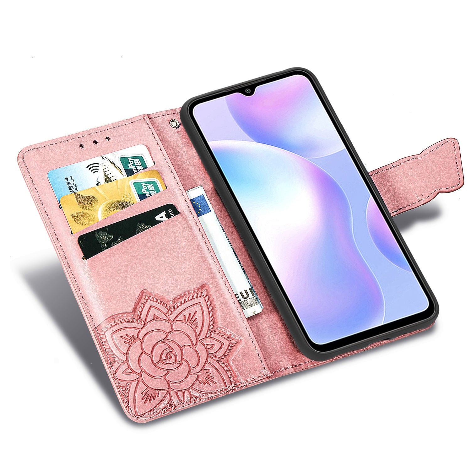 For Xiaomi Redmi 9A Mobile Phone Shell Cover Imprinted Butterfly Pattern Magnetic Closure Phone Wallet PU Leather Stand Case For Xiaomi Redmi 9A Mobile Phone Shell Cover Imprinted Butterfly Pattern Magnetic Closure Phone Wallet PU Leather Stand Case